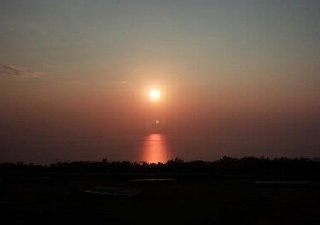 大平山荘からみる夕日